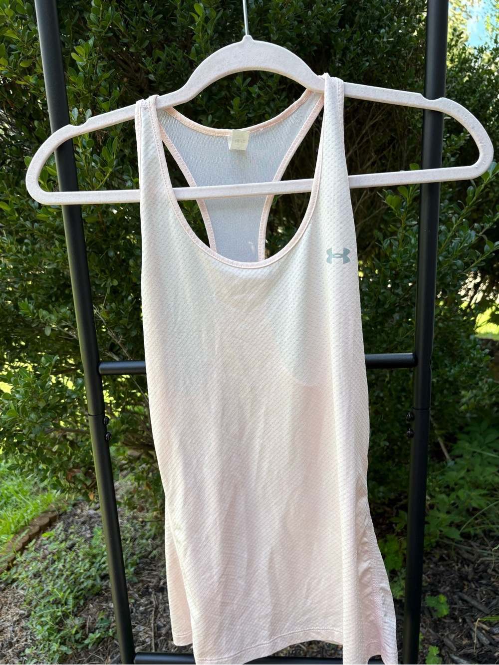 Under Armour Pale Pink Racerback Performance Tank